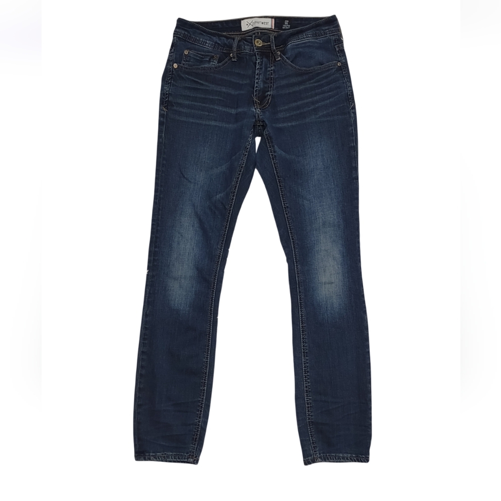 Depart West By Buckle Mens Trouper Skinny Blue Jeans Size 28x 30